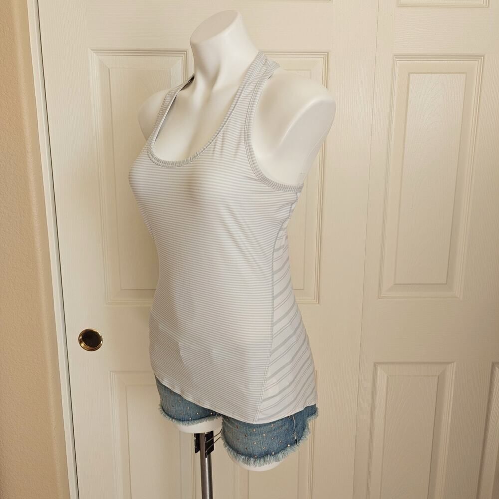 Athleta striped racerback tank top sz S